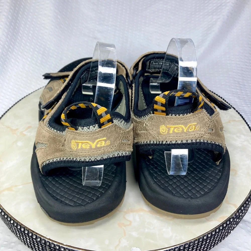 Teva XPD Spoiler II Suede Sport Sandals Mens 14 Tan Black Hiking Outdoor Strappy